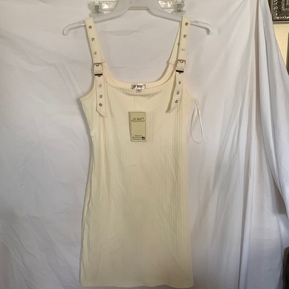 Cream mini dress